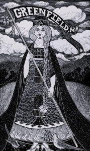 Our Lady of Green Fields, 2012, 12" x 21"